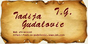 Tadija Gudalović vizit kartica